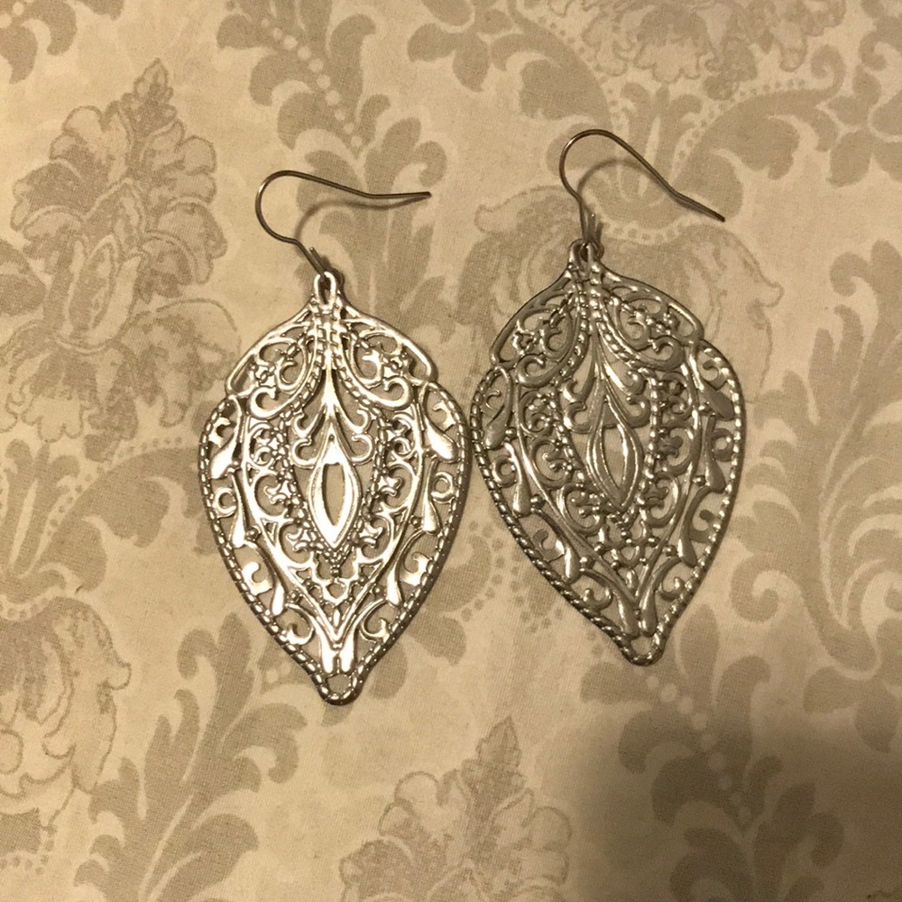 Silver earrings